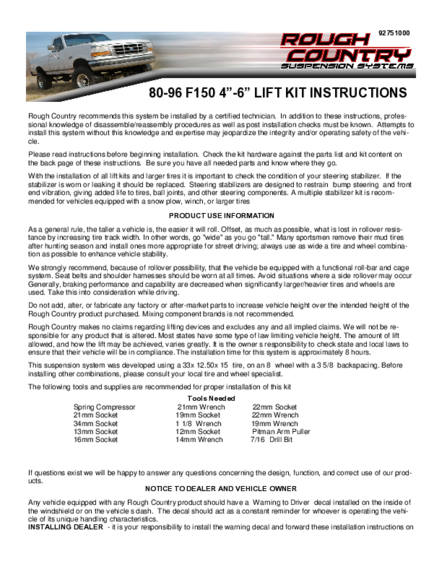 Installation Manual